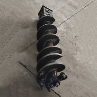 Pièces d'équipement minier : Tarière spirale simple à tête unique pour forage de sol et récupération de copeaux