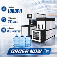 Prix d'usine – Machine de soufflage semi-automatique 10L 20L 5 gallons avec PLC Mitsubishi pour bouteilles d'eau en PET