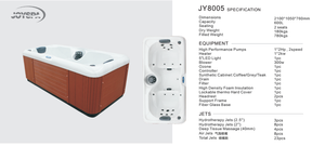 Acrylique <span class=keywords><strong>de</strong></span> luxe <span class=keywords><strong>spa</strong></span> pas cher 2 personne 2 sièges hydromassage mini sauna - Product Image 6