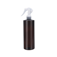 Botella vacía redonda para el cuidado del cabello de mascotas, pulverizador de gatillo de plástico con tapa de gatillo, 500ml, 16OZ