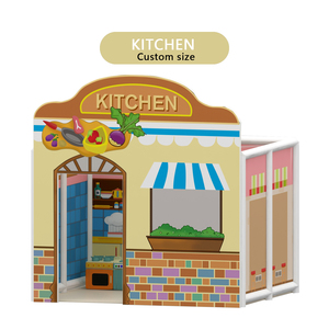 Maison de jeu personnalisée pour jeu d'imitation, équipement de terrain de jeu intérieur pour l'école maternelle et les zones de jeu de rôle - Product Image 2
