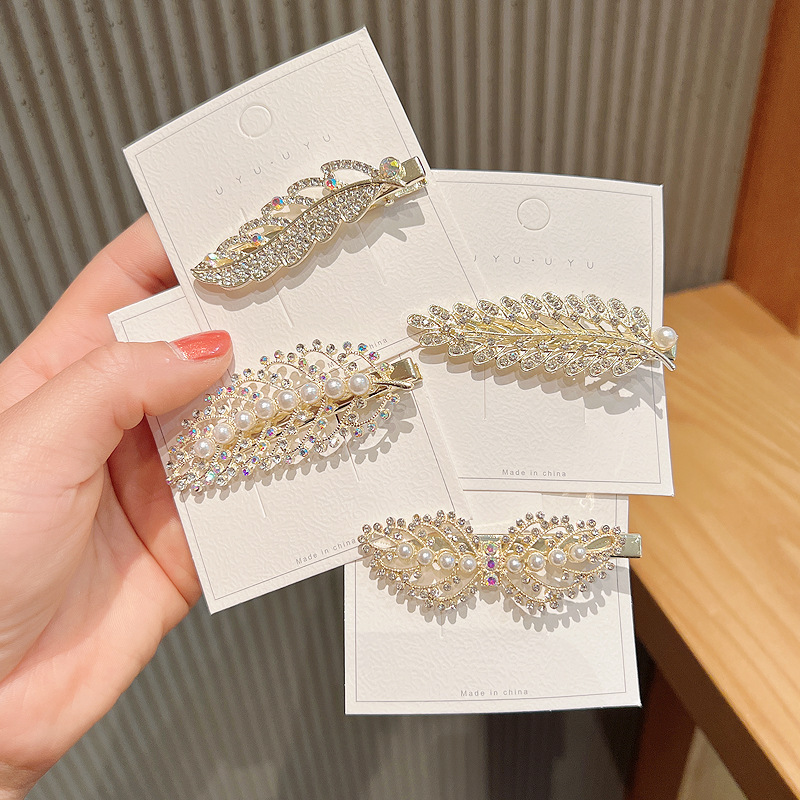 Korean Cute Pear Crystal Alloy Hair