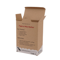Cintre personnalisé en papier kraft pliant rouleau de peinture boîte d'emballage logo d'impression