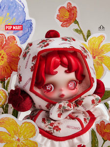 Authentique POPMART SKULLPANDA Open Flowers Peluche Pendentif sur Carte Cadeau de Collection Édition Limitée Unisexe 14 Ans - Product Image 3