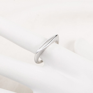 Geometric <b>Titanium</b> Steel <b>Ring</b> Unisex Minimalist Fashion Jewelry Gift - Product Image 4