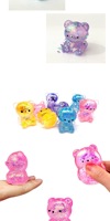 SQUISHMEEZ TPR Maltose Glitter Mini Animal Squishy Anti-stress Canard Capybara Ours Jouet à Presser Amusant Cadeau de Fête Décompression Stress