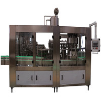 Machine automatique électrique haute vitesse contrôlée par PLC pour bouteilles en verre et plastique, eau pure, shampoing, capacité 20L 600BPH, 100% efficacité