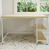 Bureau d'ordinateur exécutif moderne PB avec cadre en acier métallique pour bureau à domicile