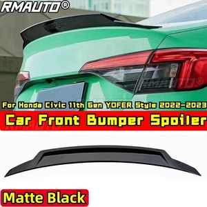 Aileron de coffre arrière Civic noir mat style YOFER pour Honda Civic 11e génération 2022-2023 Accessoires de voiture - Product Image 3