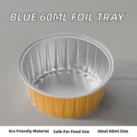 ABLPACK Bol jetable en aluminium 3500 ml avec couvercle en feuille d'or, récipient de cuisson résistant au four