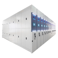 Sistema de Estanterías Móviles Inteligentes con Cerradura, Color RAL Personalizado Blanco, Azul, Negro para Oficina de Abogados, Oficina de Contabilidad, Sala de Documentos