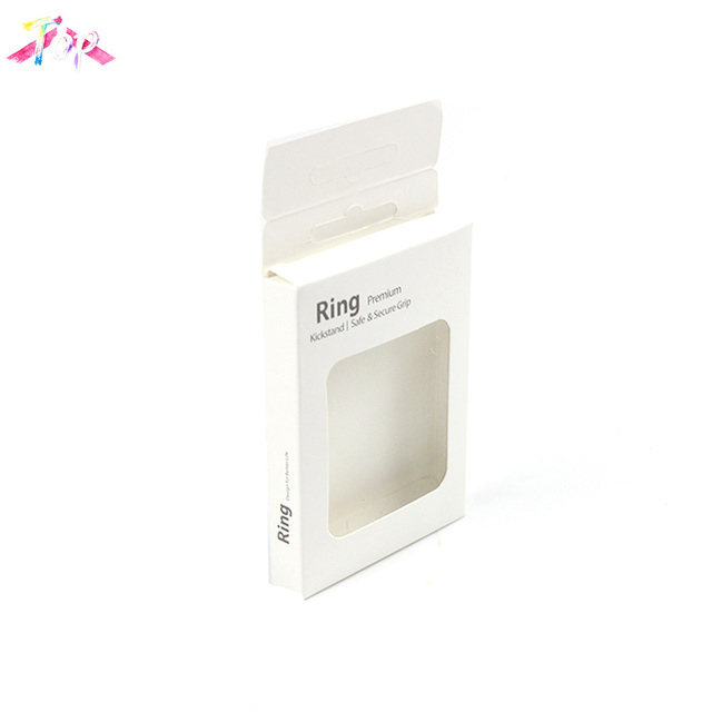 Wholesale Custom Waterproof Embossing Matt White Cardboard Packaging Box for Electronic Products Earphone USB Data Cable