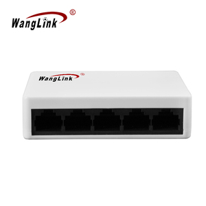 Commutateur <span class=keywords><strong>Ethernet</strong></span> 5 ports prêt à être expédié, 10/100 Mbps, sans ventilateur, silencieux, boîtier métallique, MDI MDIX, pour petit bureau, réseau domestique - Product Image 1