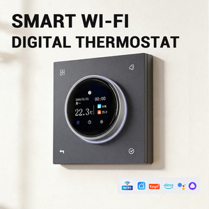 Thermostat numérique intelligent M8 avec protection contre la surchauffe, verrouillage enfant, programmation hebdomadaire pour chaudière à <span class=keywords><strong>eau</strong></span> - Product Image 1