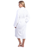Peignoir de luxe pour femme en tissu éponge, doux, absorbant, chaud et confortable, idéal pour la maison, l'hôtel, les sources chaudes, et comme vêtement de détente quotidien.