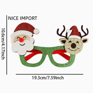 Lunettes de <span class=keywords><strong>Noël</strong></span> rouges style elfe, lunettes de dessin animé pour enfants et adultes, décorations de fête, montures de lunettes - Product Image 6