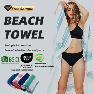 Miễn phí thiết kế tùy chỉnh beachtowel bãi biển Khăn với logo tùy chỉnh in nhanh vận chuyển mùa hè bãi biển lớn sợi nhỏ khăn bán buôn