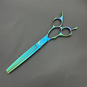 Tijeras de peluquería para mascotas de 7 pulgadas con dientes finos, de acero inoxidable, para cortar el pelo de perros, herramienta de belleza - Product Image 5