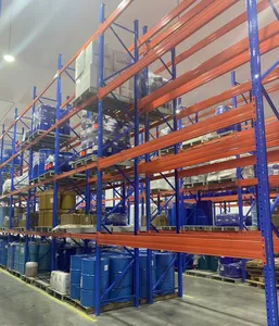 Agile Custom Heavy Duty Shelving 1200 Kg layer Garaje Negro 4 Tier Warehouse Storage Metal Shelf Rack Unit para Warehouse