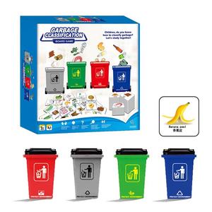 Minicubo de basura de plástico ecológico para niños, juguete educativo de clasificación de basura, cubo de basura, juego de mesa, gran oferta - Product Image 1