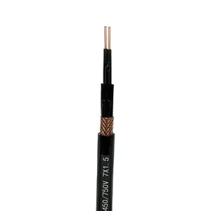 Cable eléctrico de cobre de 7*1,5mm Precio de fábrica Transmisión de señal Cables eléctricos ignífugos