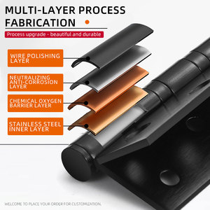 Customizable 304 Heavy-Duty Stainless Steel Flush Butt Door <strong>Hinge</strong> Durable Modern Furniture <strong>Hardware</strong> Accessories 180 Degrees - Product Image 2