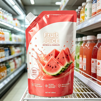 Op maat bedrukte spout pouches, hoogbarrière gelamineerde verpakking, premium 500ml fruitsap spout pouch voor dranken