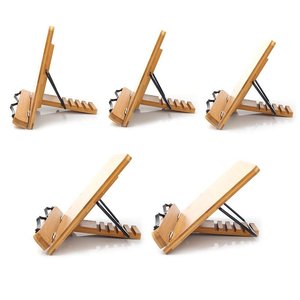 Wooden Reading Rack Adjustable Height Desktop Book <b>Stand</b> Minimalist Design For Kids School Use - Product Image 4