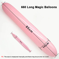 660 Ballons Magiques Longs 100 pièces/sac en Latex pour Modélisation Créative, Mariage, Anniversaire, Décoration Variée et Grande Taille