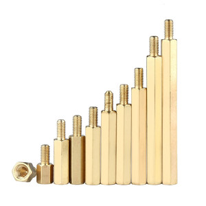 Tornillos espaciadores de separación de cabeza hexagonal macho y hembra de aleación de cobre de latón M3 M4 M5 personalizados de fábrica profesional - Product Image 6