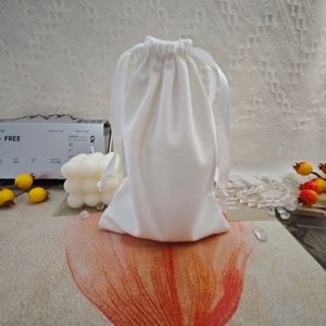 Wholesale High End Durable Custom Velvet Makeup <b>Dust</b> Packaging Shopping <b>Bag</b> Storage Gift Velvet Drawstring Gift Cosmetic <b>Bag</b> - Product Image 5