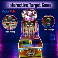 Vente Flash : Machine de jeu d'arcade de carnaval amusante, jeu de frappe 'Combattre le requin' à monnayeur, avec garantie d'un an