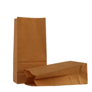 2023 SOS paper bag custom kraft brown paper bags printed logo friendly paper bag manufacturer