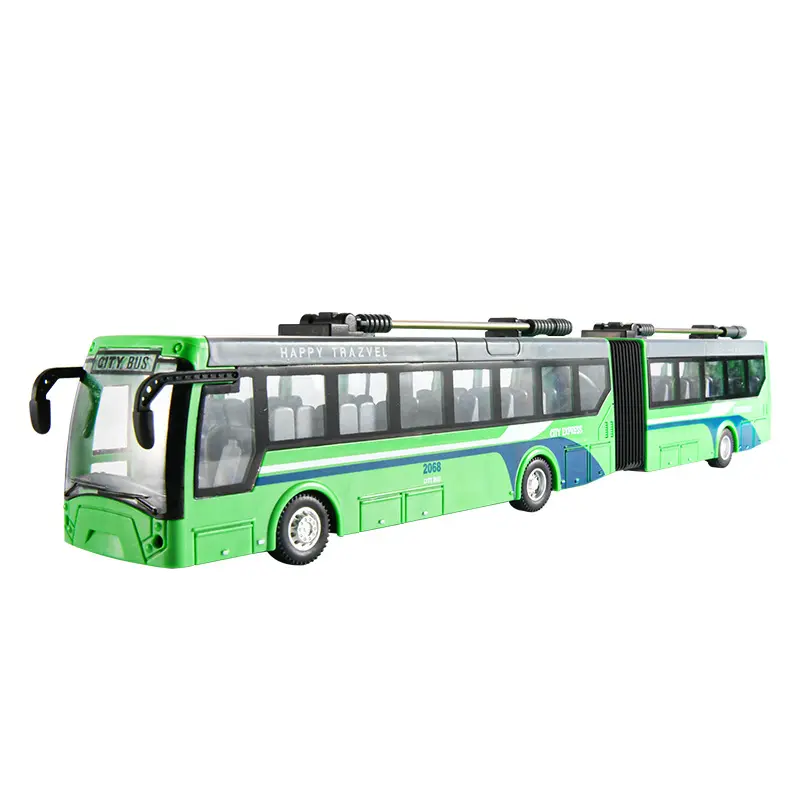 RC City Service Bus car School autobuses amarillos juguetes de control remoto batería recargable incluida luces niños coches juguete más nuevo