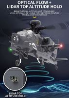 YXZNRC Flybarless F11S AH 64D Apache Scale 3D RC Helicopter Remote Control Airplane with GPS Gyro Brushless FPV 5.8G Camera RTF