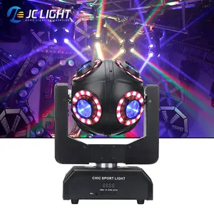 Nieuwe Disco Led Voetbal Moving Head Ball Dj Lights Stage 8 Pcs Rgbw Strip Beam Lights