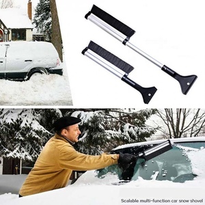 Brosse à neige télescopique rétractable et extensible, grattoir à <span class=keywords><strong>glace</strong></span> pour le <span class=keywords><strong>pare</strong></span>-<span class=keywords><strong>brise</strong></span> de véhicule d'hiver avec brosse à poils rigides - Product Image 3
