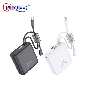 Personalized High Capacity Portable Charger PD 22.5W Power Bank 10000mah <b>Mini</b> Power Bank With Built-in <b>Cable</b> Power Bank 10000 - Product Image 1