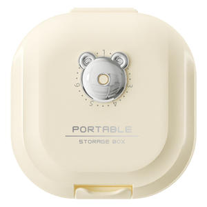 Caja de medicamentos portátil dividida, mini caja pequeña para empacar tabletas, caja sellada para almacenar medicamentos en cápsulas para siete días - Product Image 5