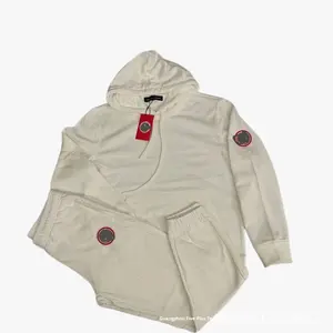 Set Sportivo Casual Unisex Trendy Cross-Border, Felpa con Cappuccio in Maglia Solida da 350g per l'Autunno - Product Image 5