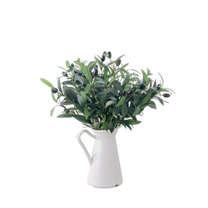 Fleur artificielle CallaFloral, branche d'olivier, branche unique, verte, décoration intérieure - Product Image 5