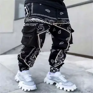 Erkekler erkek giysileri 2023 ter pantolon özel Streetwear Hip Hop kargo erkekler rahat pantolon erkek Hip Hop rahat Sweatpants