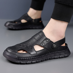 Sandalias de Hombre con Punta Cerrada, Suela de Goma, Entresuela de EVA, Zapatos Casuales de Verano - Product Image 3
