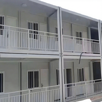 Maison préfabriquée en conteneurs à 2 étages, modulaire, empilable, détachable, moderne, écologique, villa, dortoir, bureau de chantier