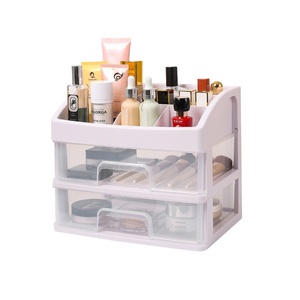 Clear White Plastic Pencil Holder Desk Organizer