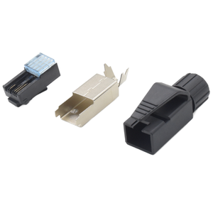<span class=keywords><strong>RJ45</strong></span> nối nam shielded CAT5E 8p4c lắp ráp 4 pin công nghiệp không thấm nước cắm cho mạng với Brass Vật liệu liên hệ - Product Image 6
