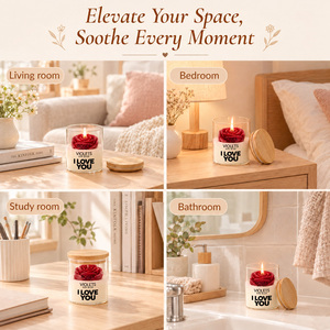 Velas Aromáticas de Lujo Hechas a Mano con Forma de Flor, Cera de Soya Natural, Aromaterapia para el Día de San Valentín, Decoración del Hogar - Product Image 4