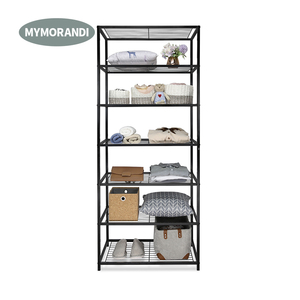 Di Vendita caldo 7 Fila di Metallo Rack di Stoccaggio Mensola Della <span class=keywords><strong>Cucina</strong></span> Heavy Duty Wire Scaffalature Scarpa Rack - Product Image 1