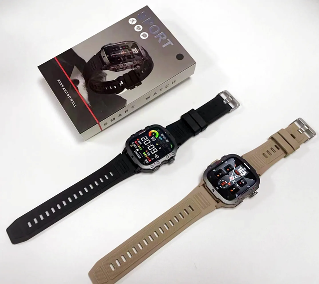 2026 Newest 1.96 Inch Smartwatch Sports Outdoor Fitness Tracker 3ATM Waterproof QX11 Smart Watch for Men Women