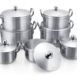 Ensemble de casseroles en aluminium durable, grandes marmites à soupe pour les restaurants et les foyers au Nigeria - Product Image 6